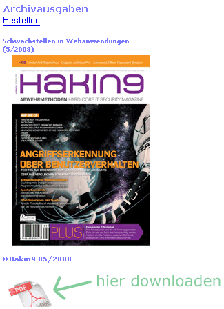 hackin9 Webseite