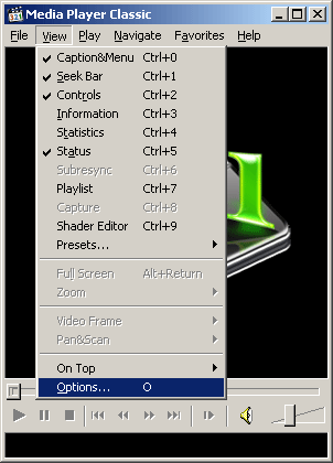 Media Player Classic Options